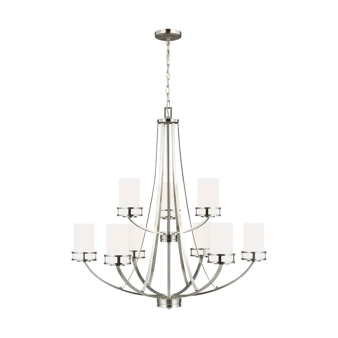 Generation Lighting. Nine Light Chandelier