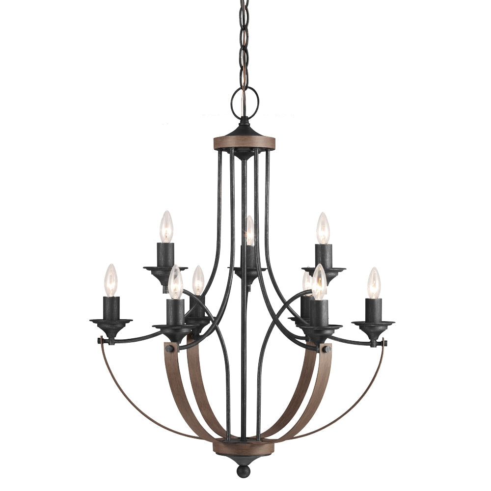 Generation Lighting. Nine Light Chandelier