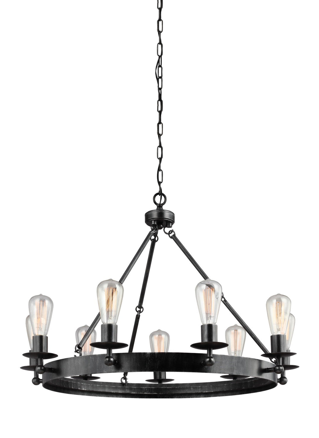 Generation Lighting. Nine Light Chandelier