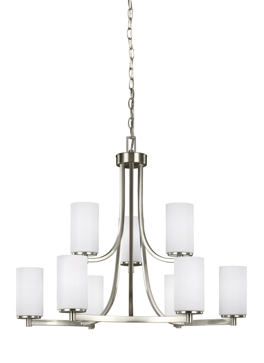 Generation Lighting. Nine Light Chandelier