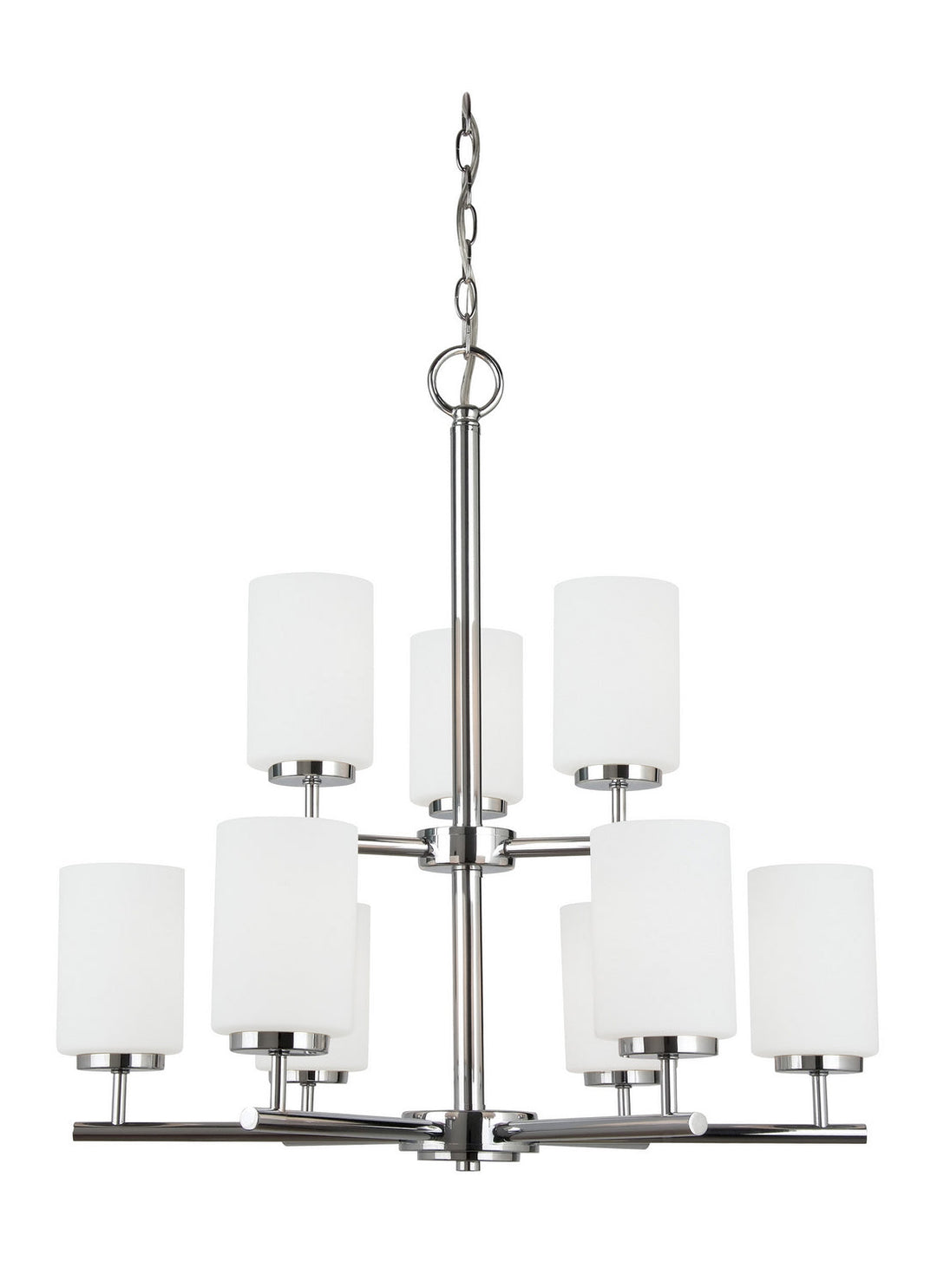 Generation Lighting. Nine Light Chandelier