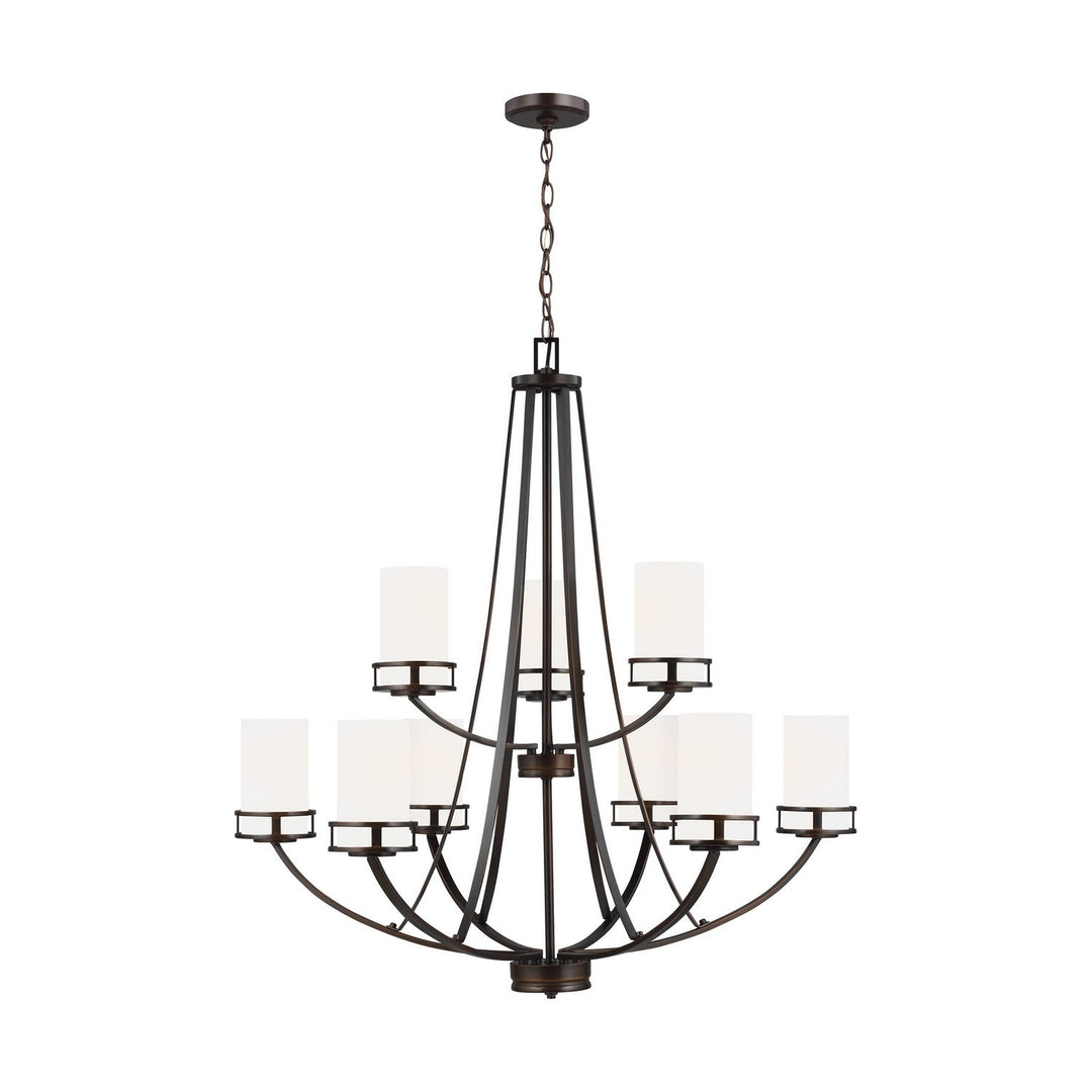 Generation Lighting. Nine Light Chandelier