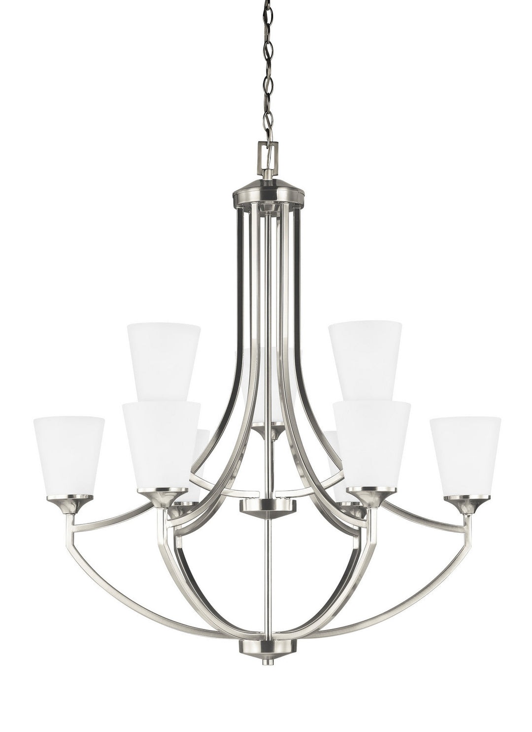 Generation Lighting. Nine Light Chandelier