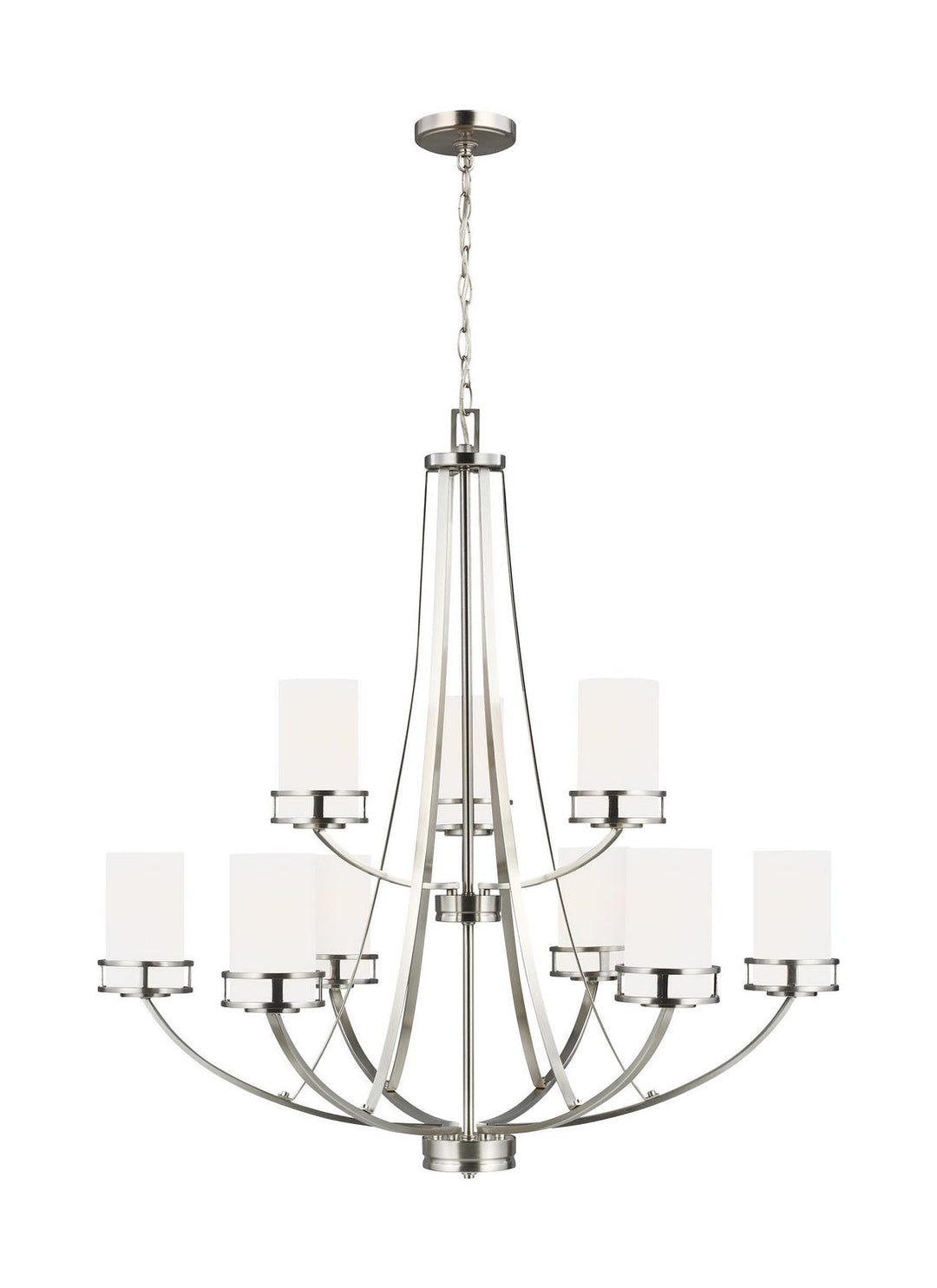 Generation Lighting. Nine Light Chandelier