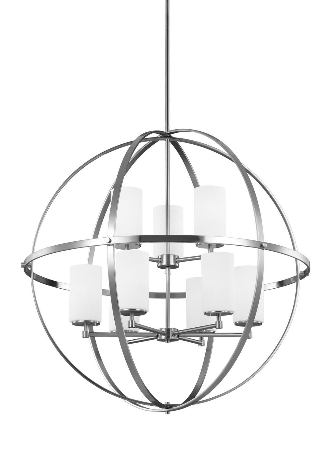 Generation Lighting. Nine Light Chandelier