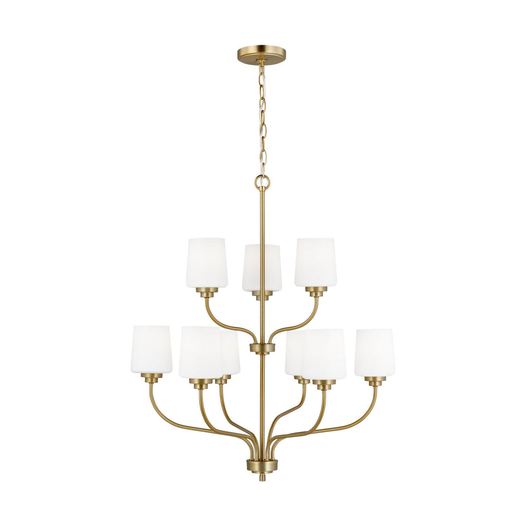 Generation Lighting. Nine Light Chandelier
