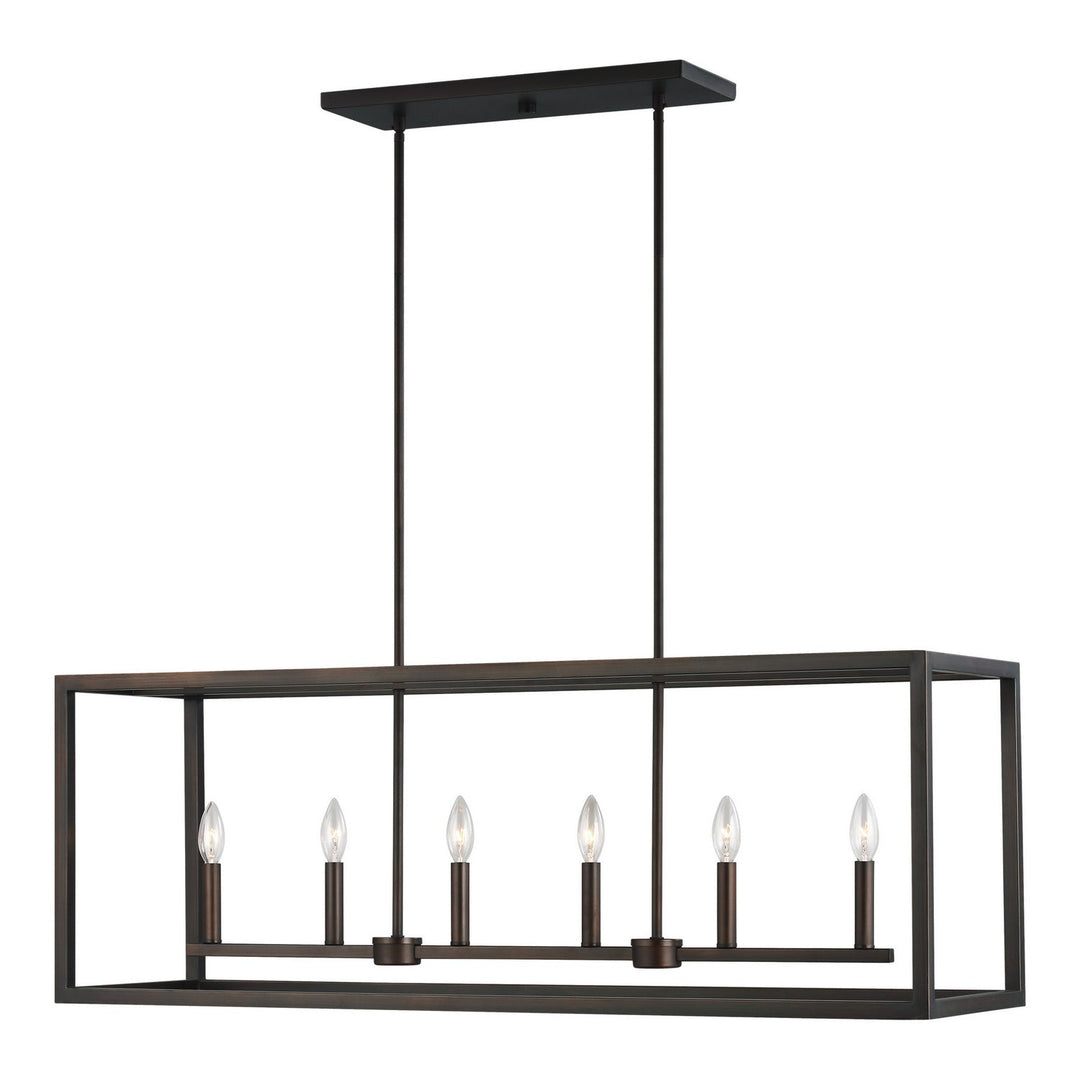Generation Lighting. Six Light Island Pendant