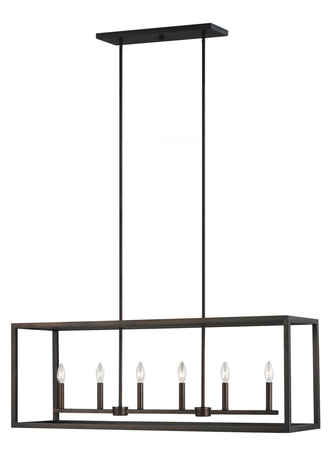 Generation Lighting. Six Light Island Pendant