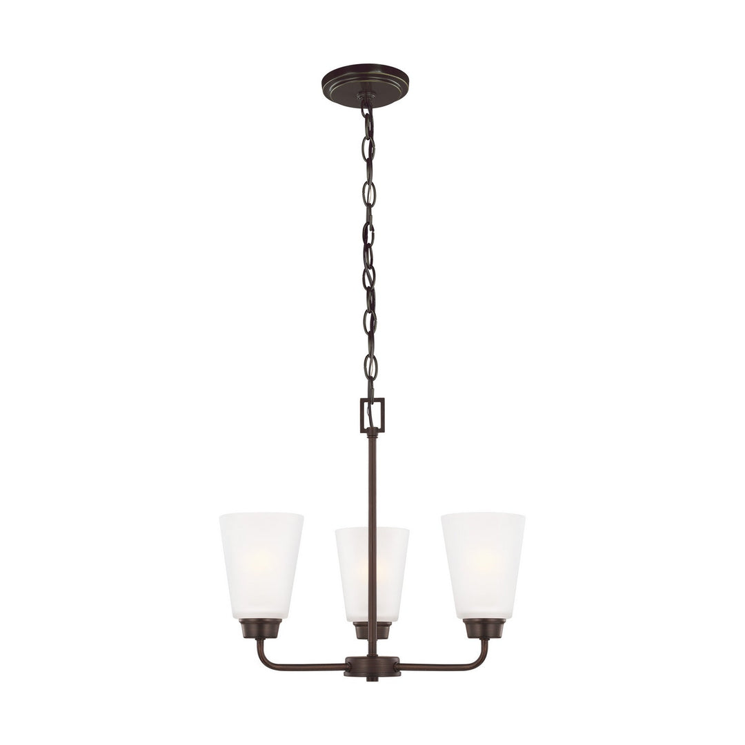 Generation Lighting. Three Light Chandelier