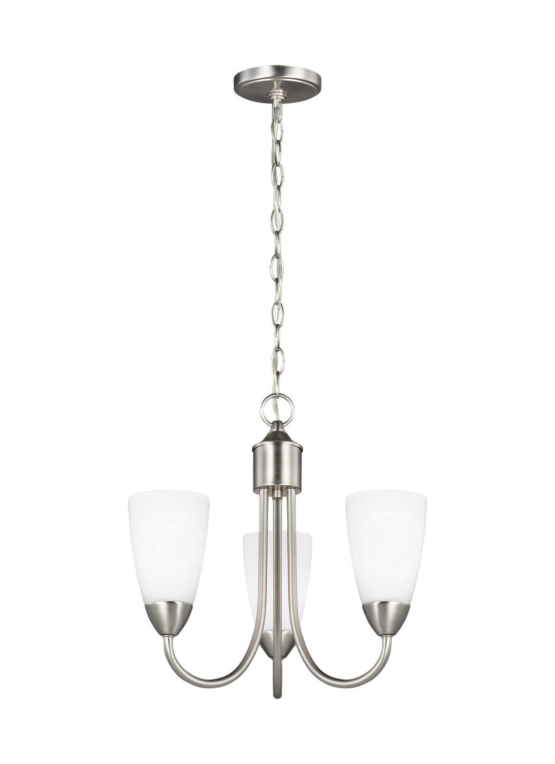 Generation Lighting. Three Light Chandelier