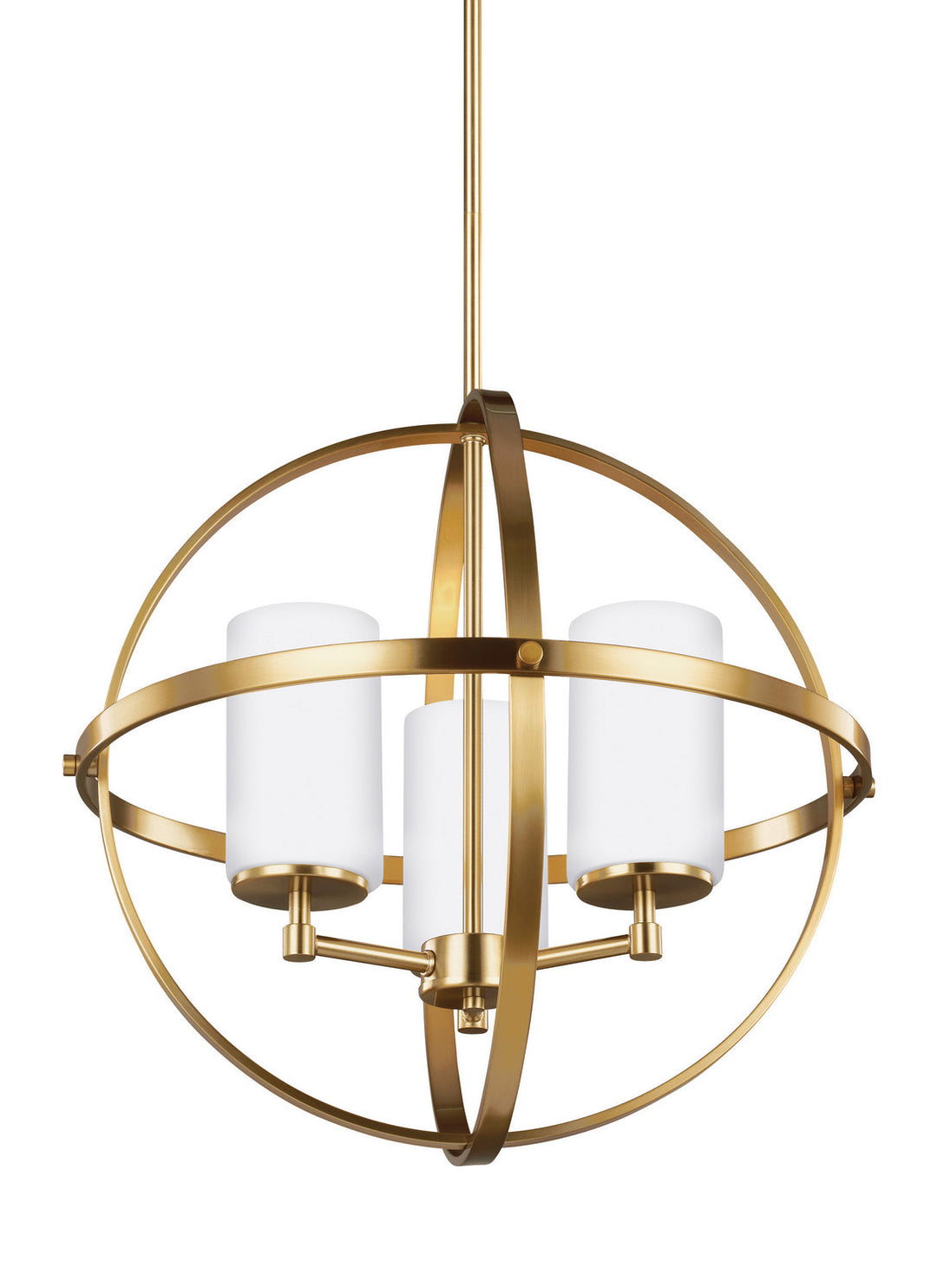 Generation Lighting. Three Light Chandelier