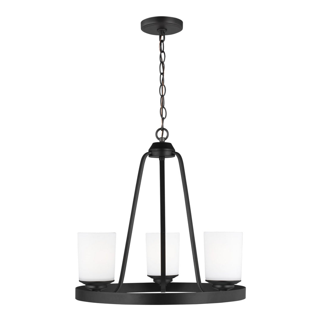 Generation Lighting. Three Light Chandelier
