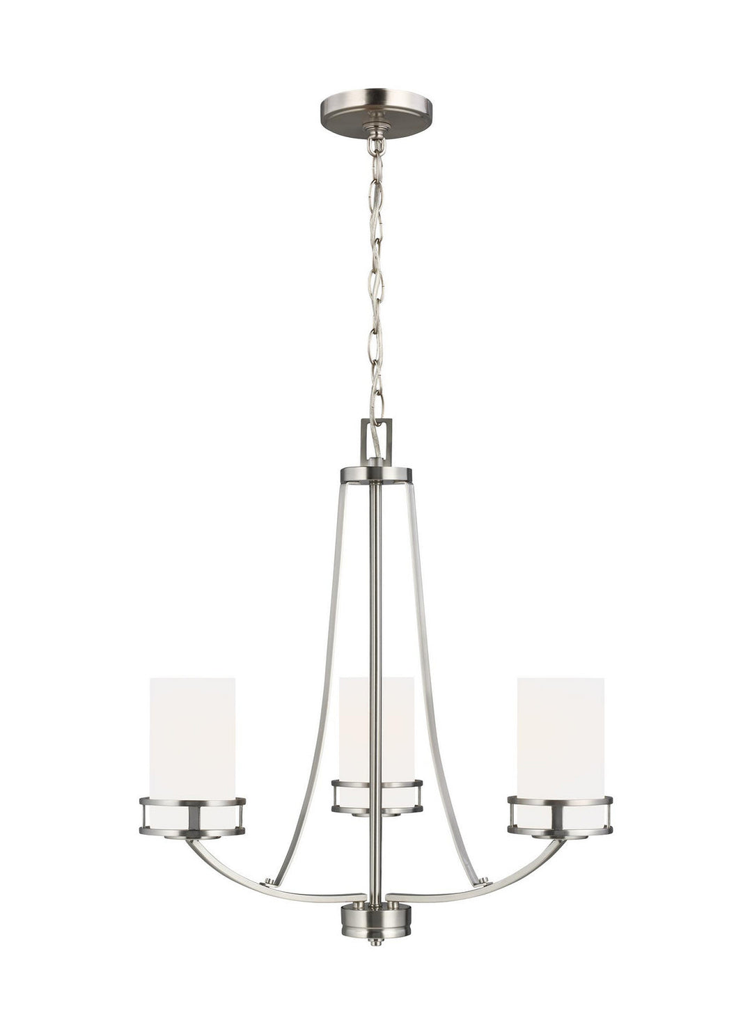 Generation Lighting. Three Light Chandelier