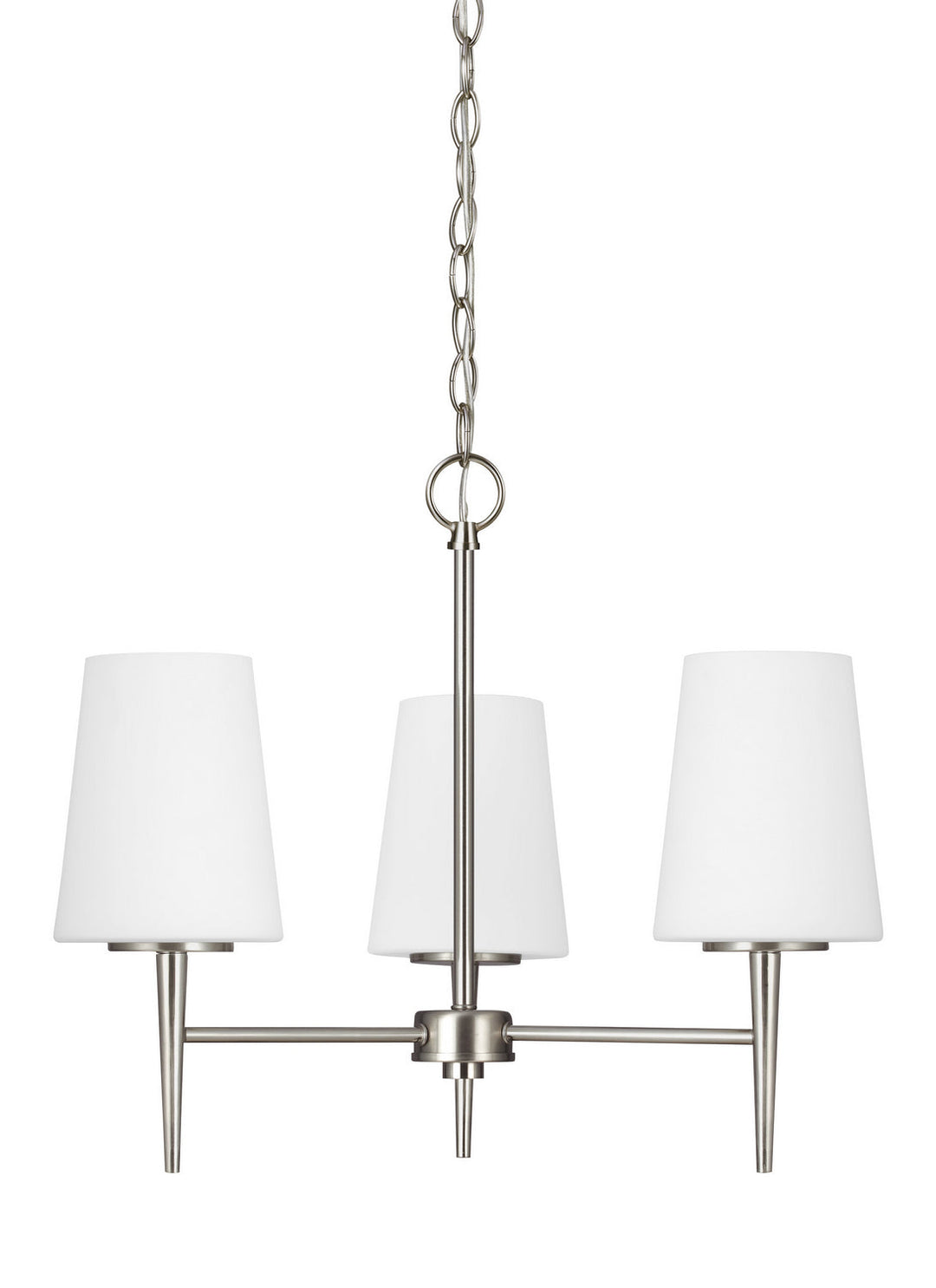 Generation Lighting. Three Light Chandelier