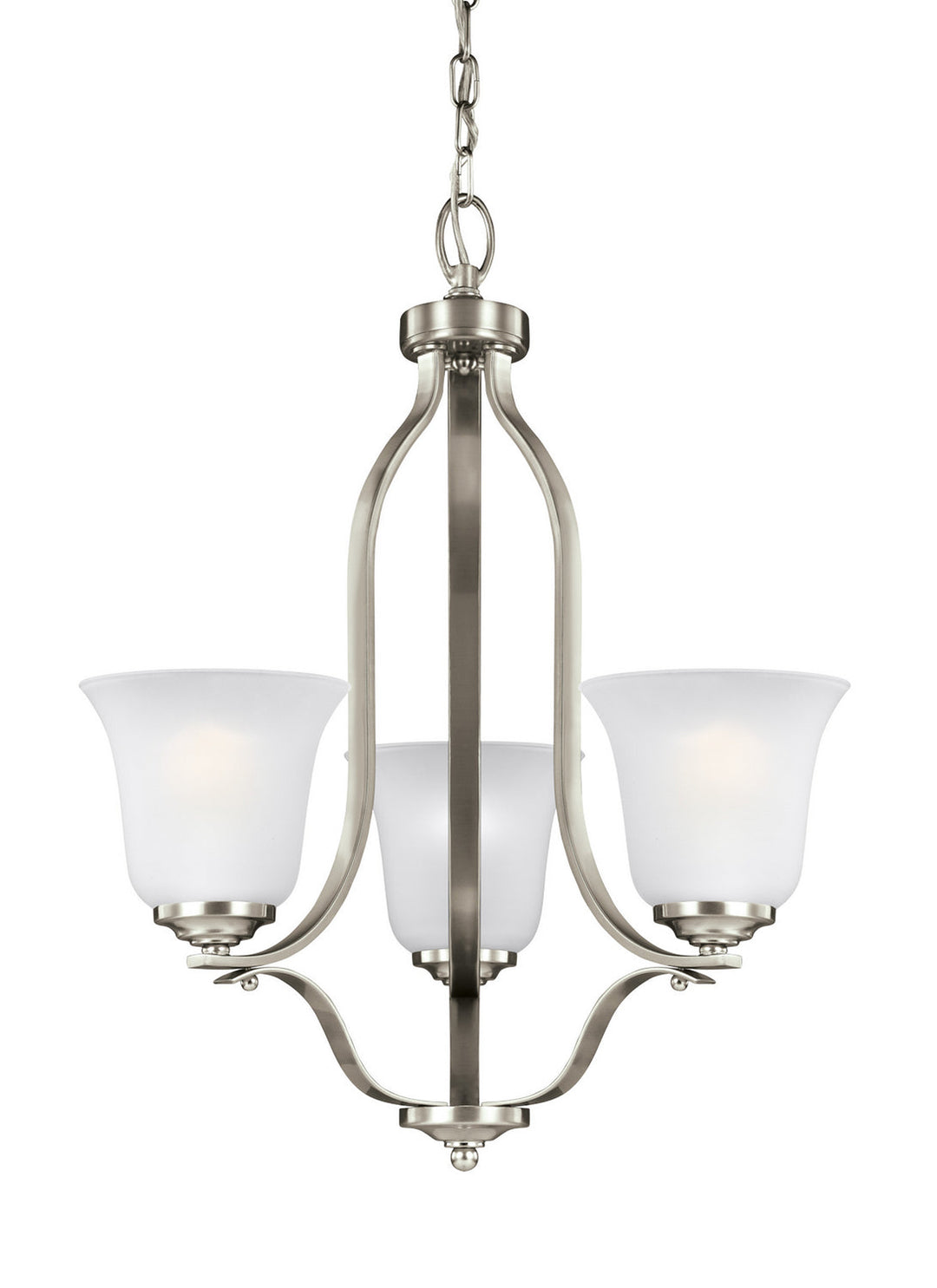 Generation Lighting. Three Light Chandelier