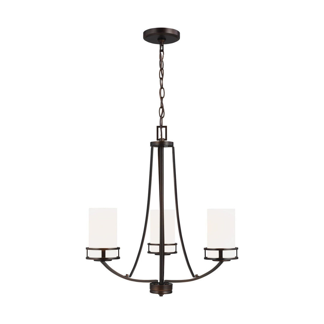 Generation Lighting. Three Light Chandelier