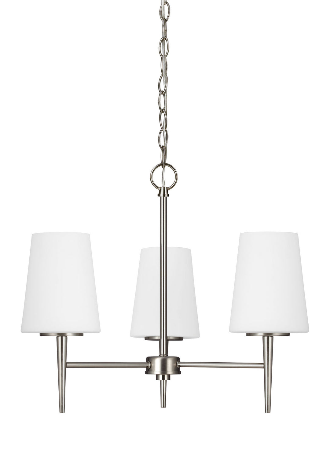 Generation Lighting. Three Light Chandelier