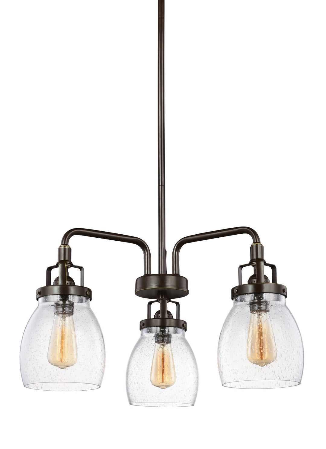 Generation Lighting. Three Light Chandelier