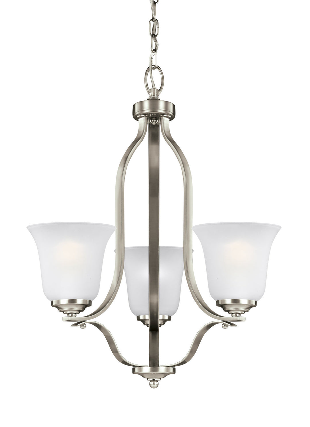 Generation Lighting. Three Light Chandelier