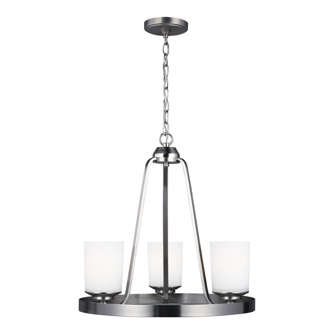 Generation Lighting. Three Light Chandelier