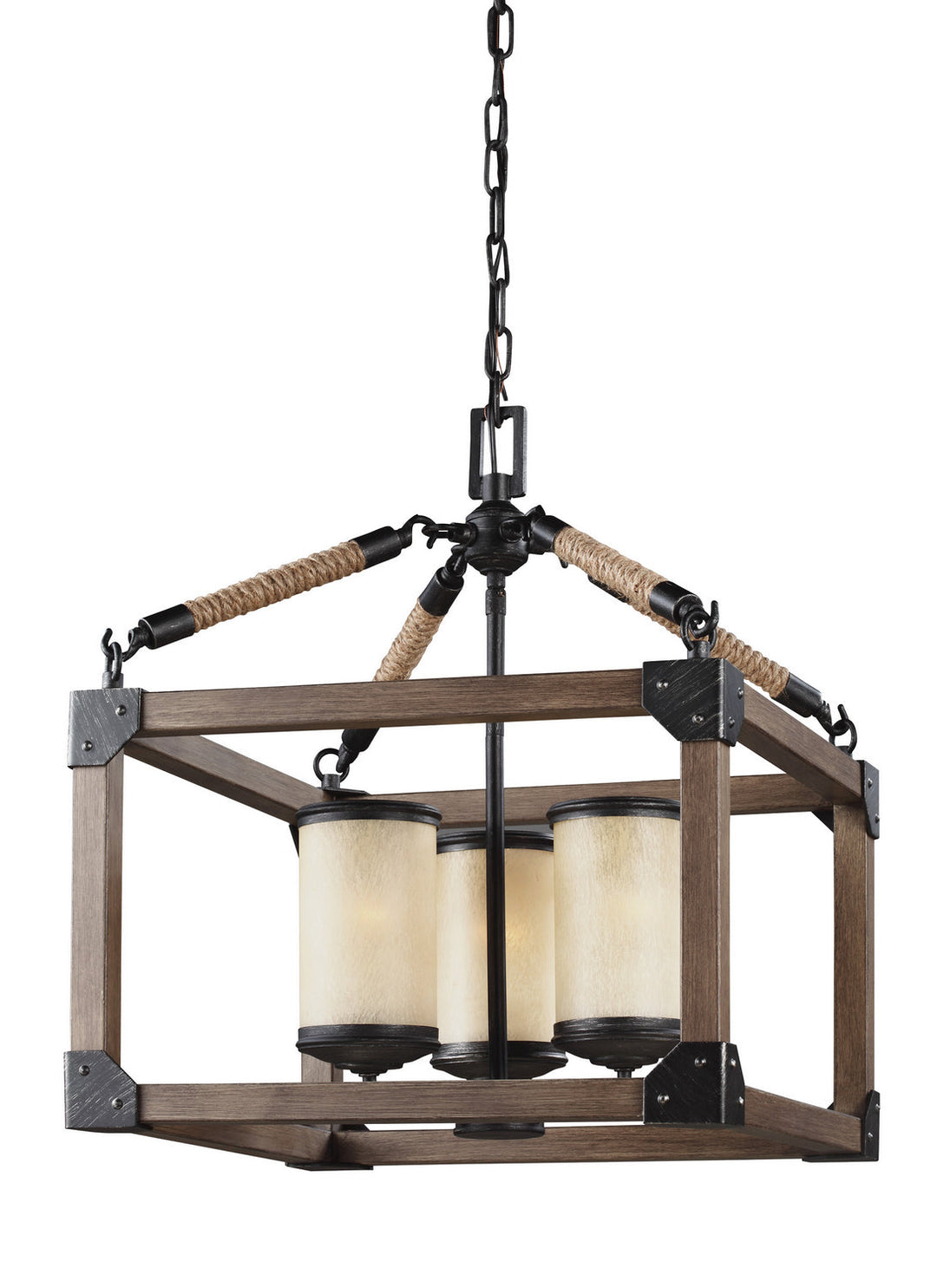 Generation Lighting. Three Light Chandelier