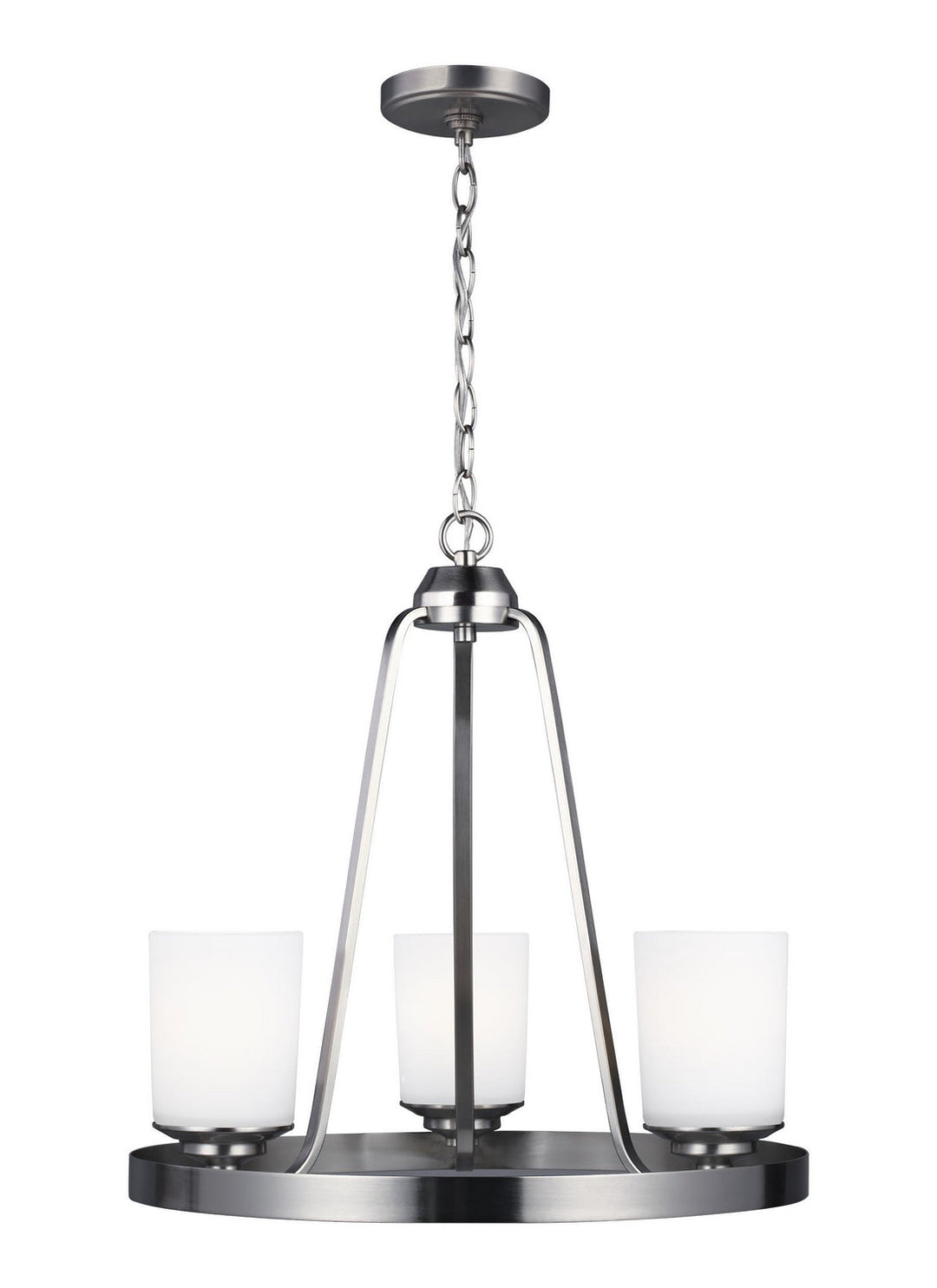 Generation Lighting. Three Light Chandelier