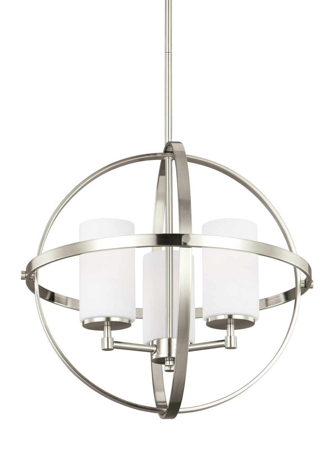 Generation Lighting. Three Light Chandelier