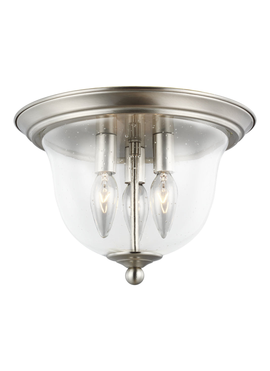 Generation Lighting. Three Light Flush Mount