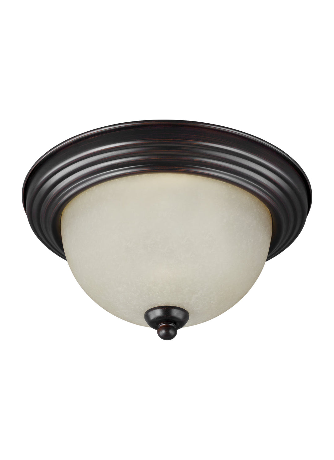 Generation Lighting. Three Light Flush Mount