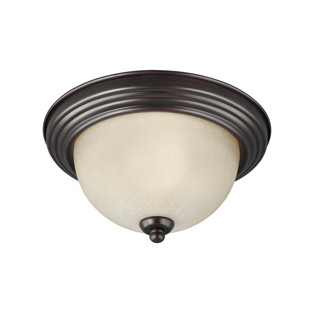 Generation Lighting. Three Light Flush Mount