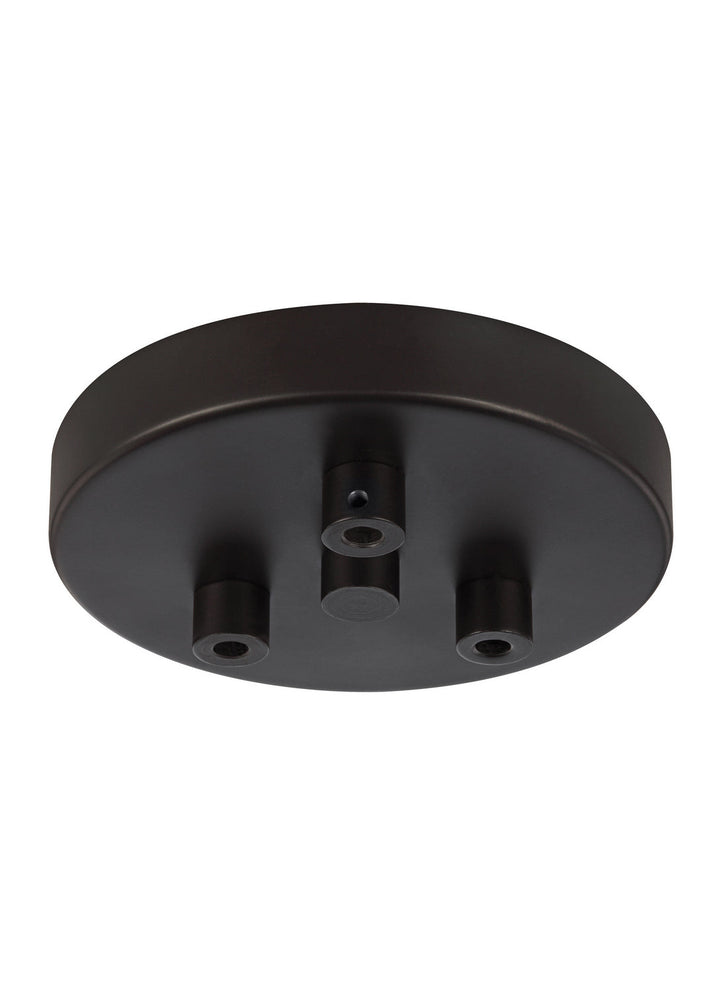 Generation Lighting. Three Light Multi-Port Canopy with Swag Hooks