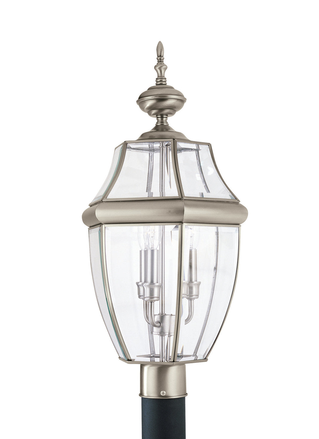 Generation Lighting. Three Light Outdoor Post Lantern