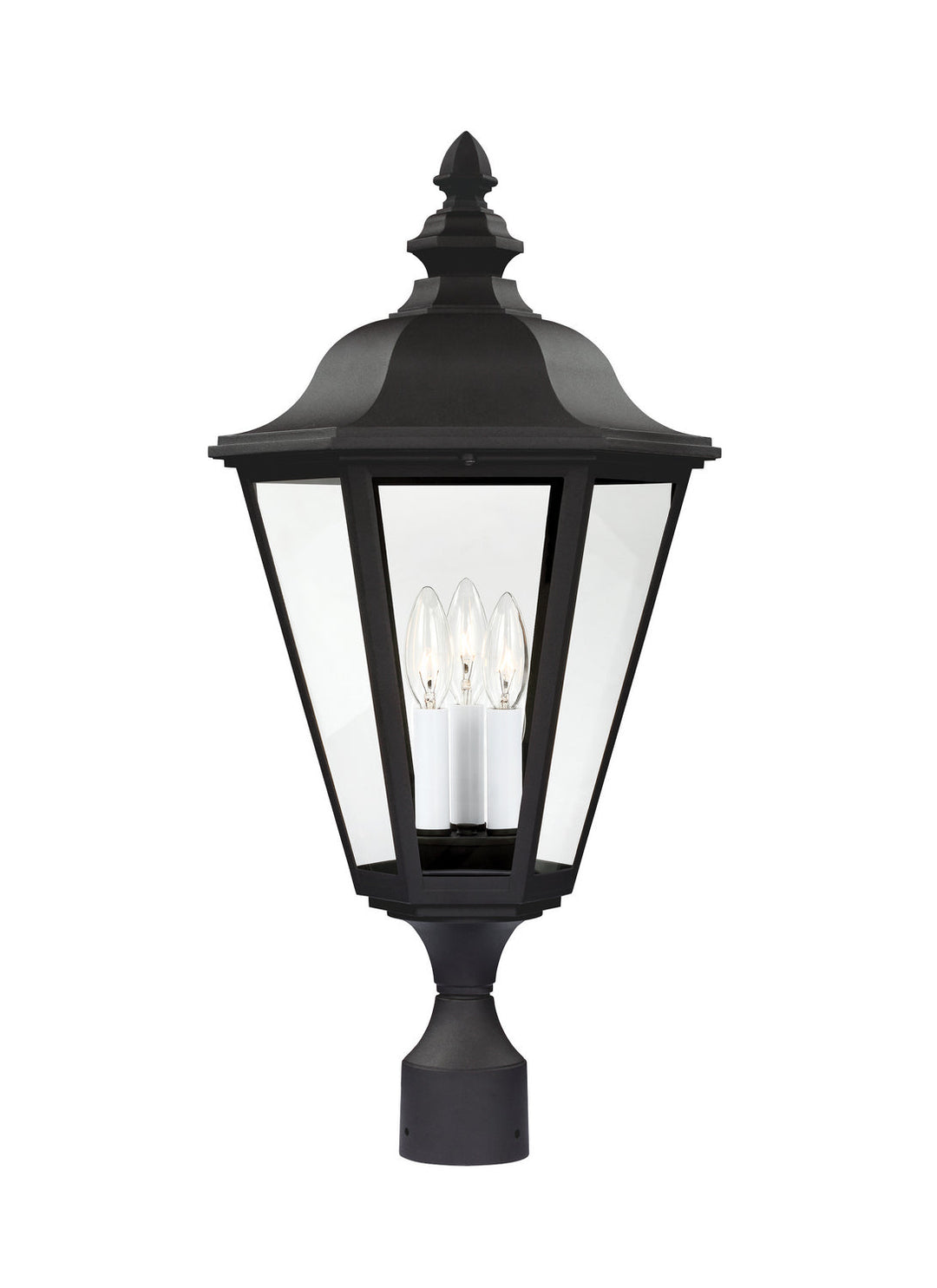 Generation Lighting. Three Light Outdoor Post Lantern