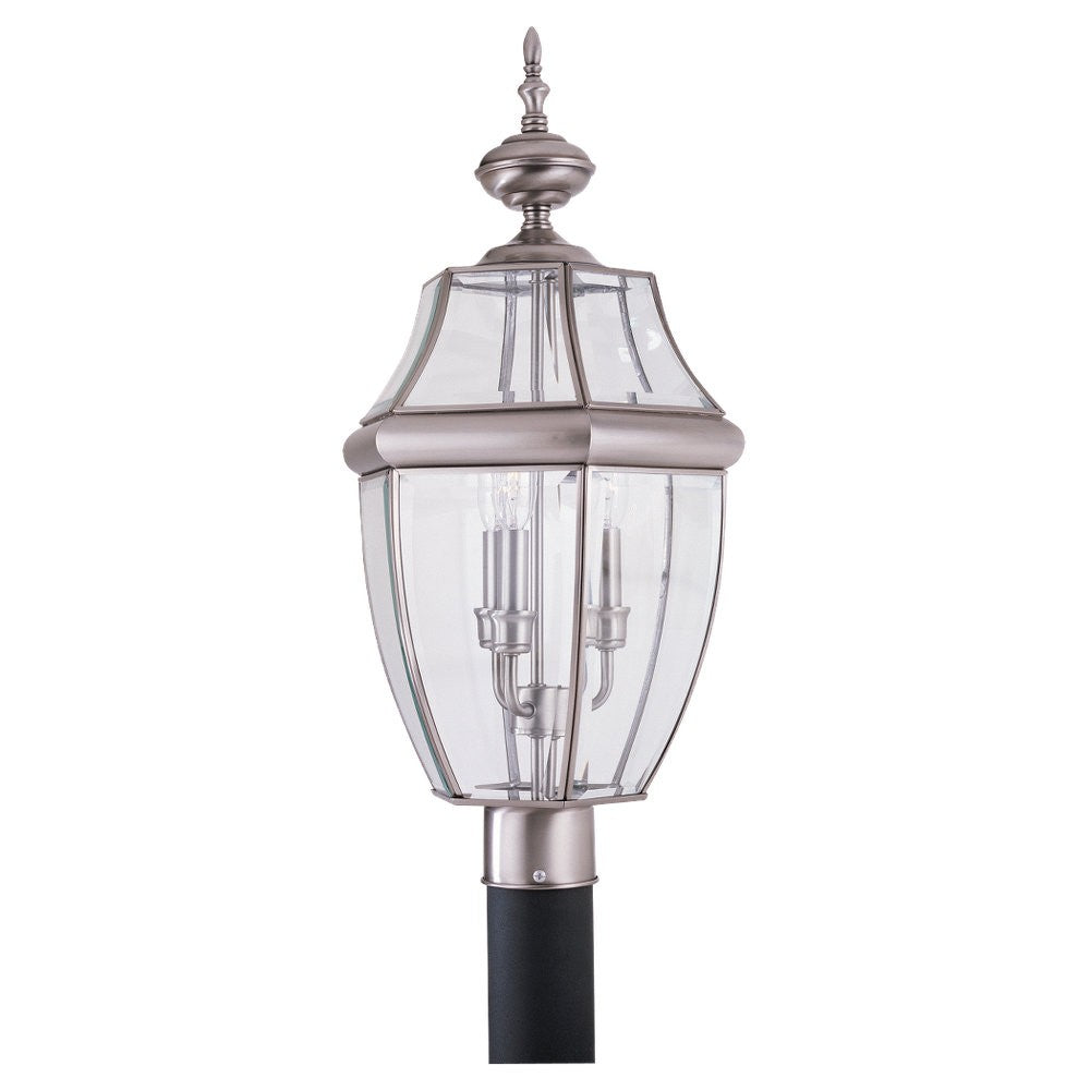 Generation Lighting. Three Light Outdoor Post Lantern