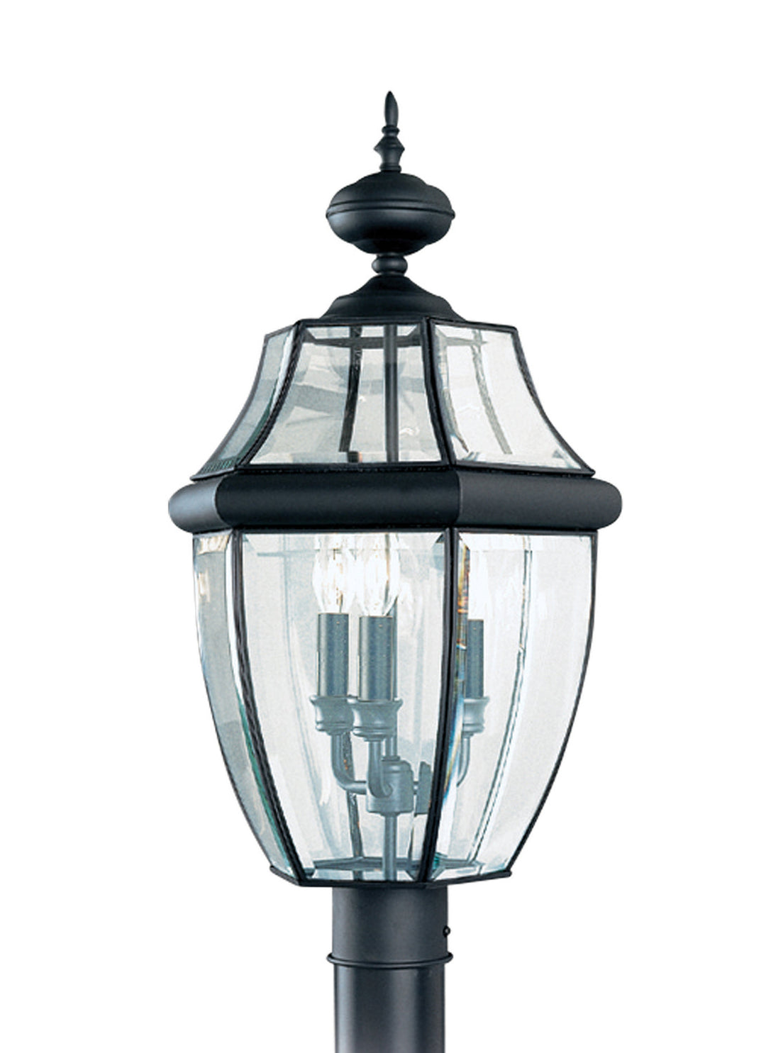 Generation Lighting. Three Light Outdoor Post Lantern