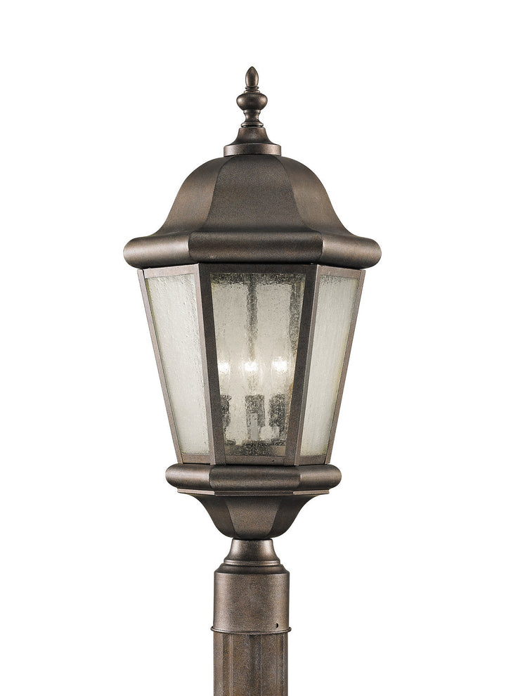 Generation Lighting. Three Light Outdoor Post Lantern