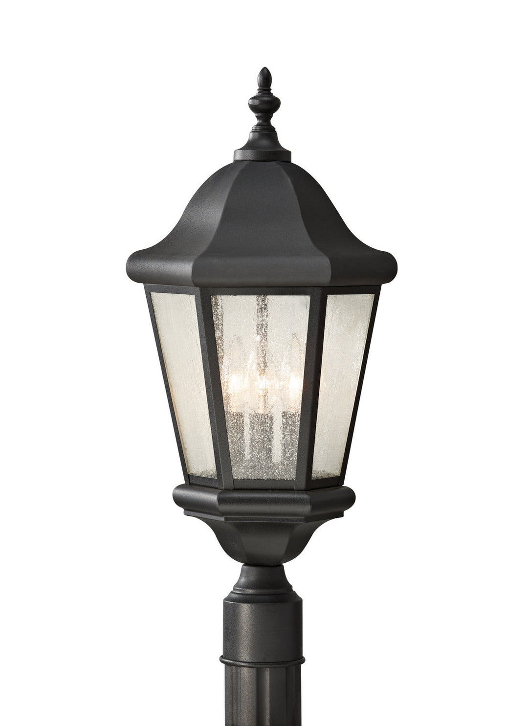 Generation Lighting. Three Light Outdoor Post Lantern