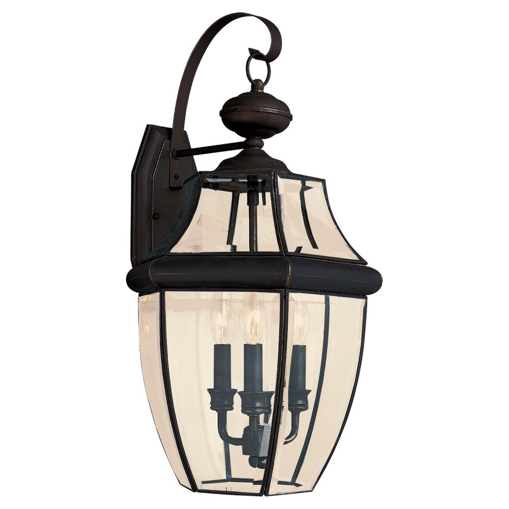 Generation Lighting. Three Light Outdoor Wall Lantern