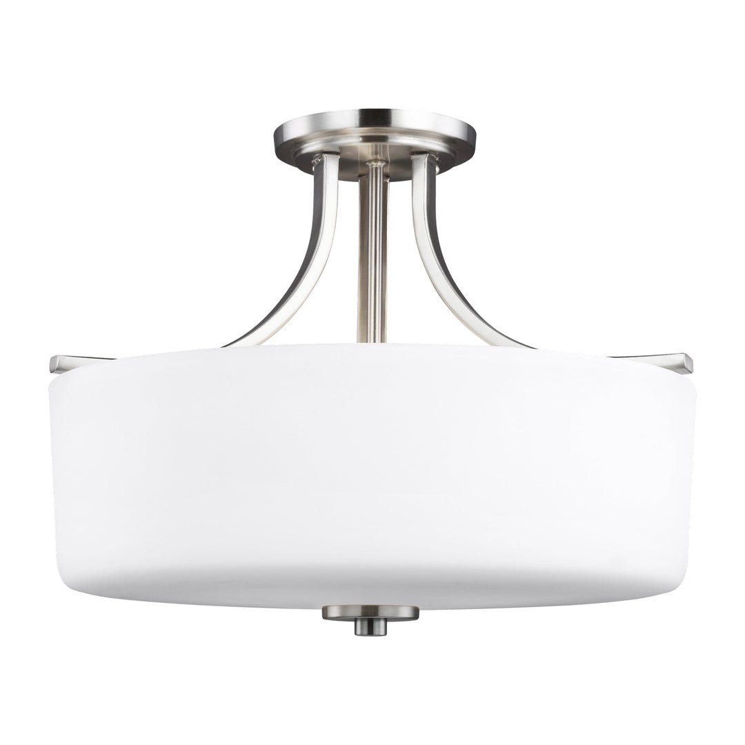 Generation Lighting. Three Light Semi-Flush Mount