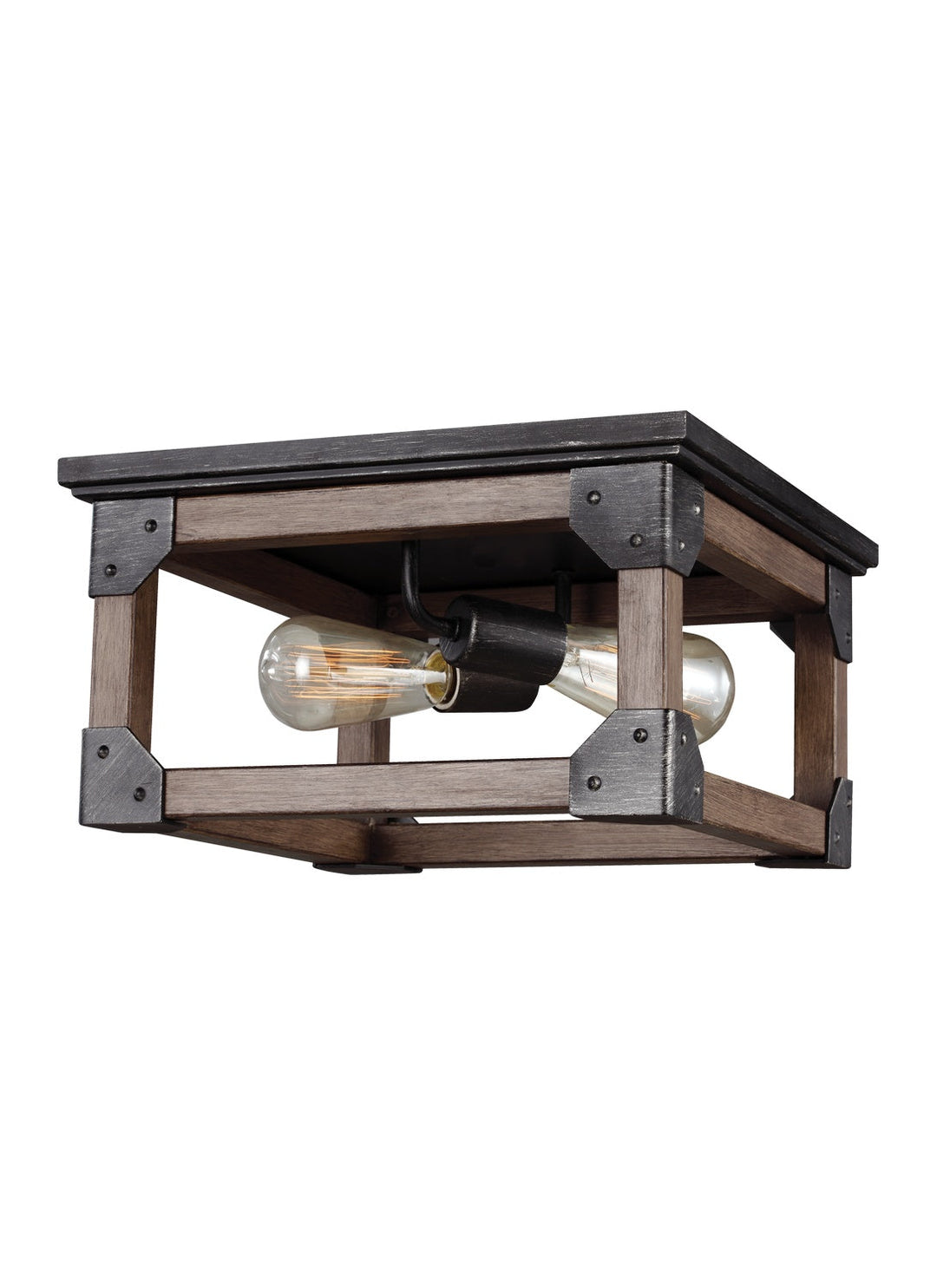 Generation Lighting. Two Light Flush Mount