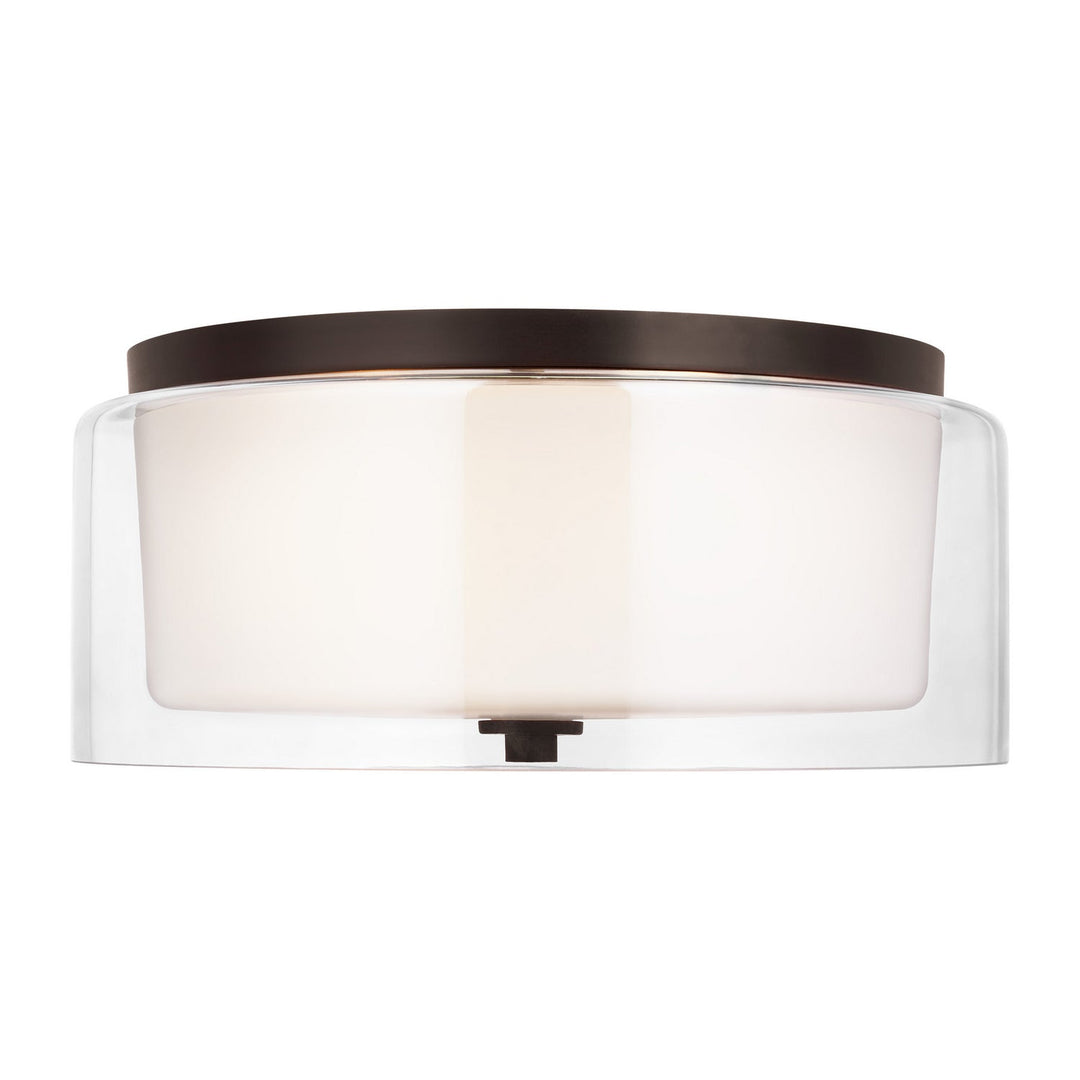 Generation Lighting. Two Light Flush Mount