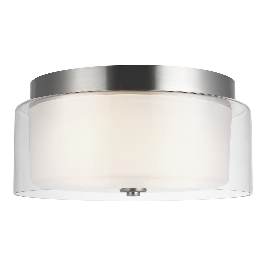 Generation Lighting. Two Light Flush Mount