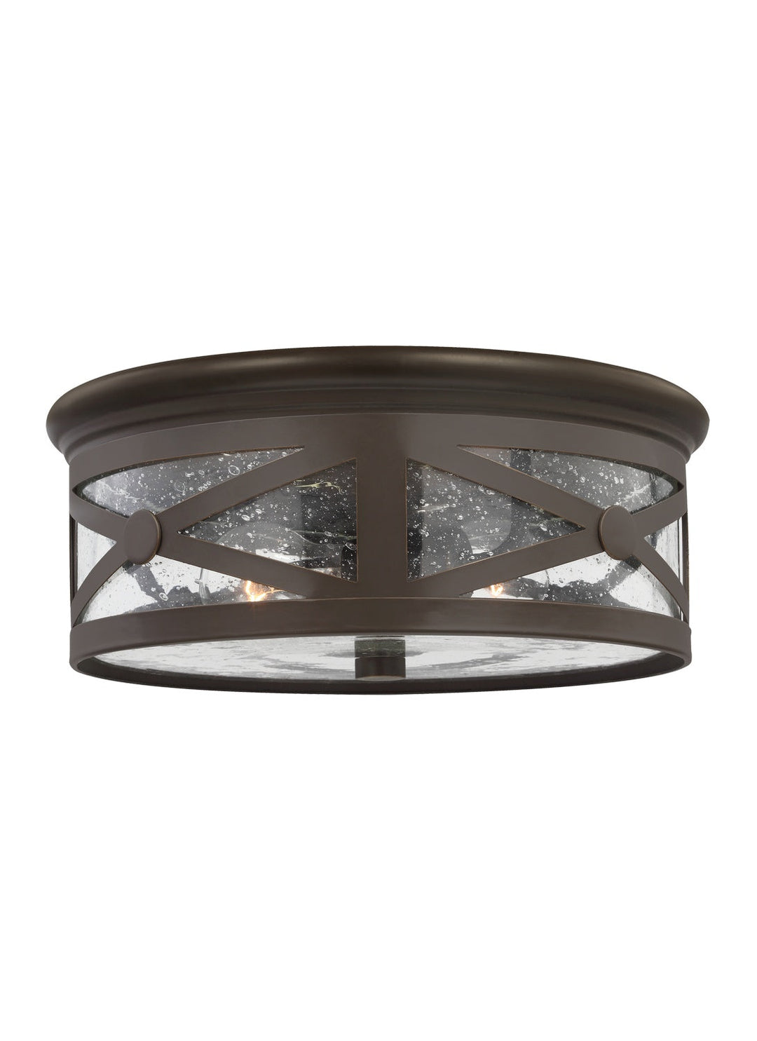 Generation Lighting. Two Light Outdoor Flush Mount