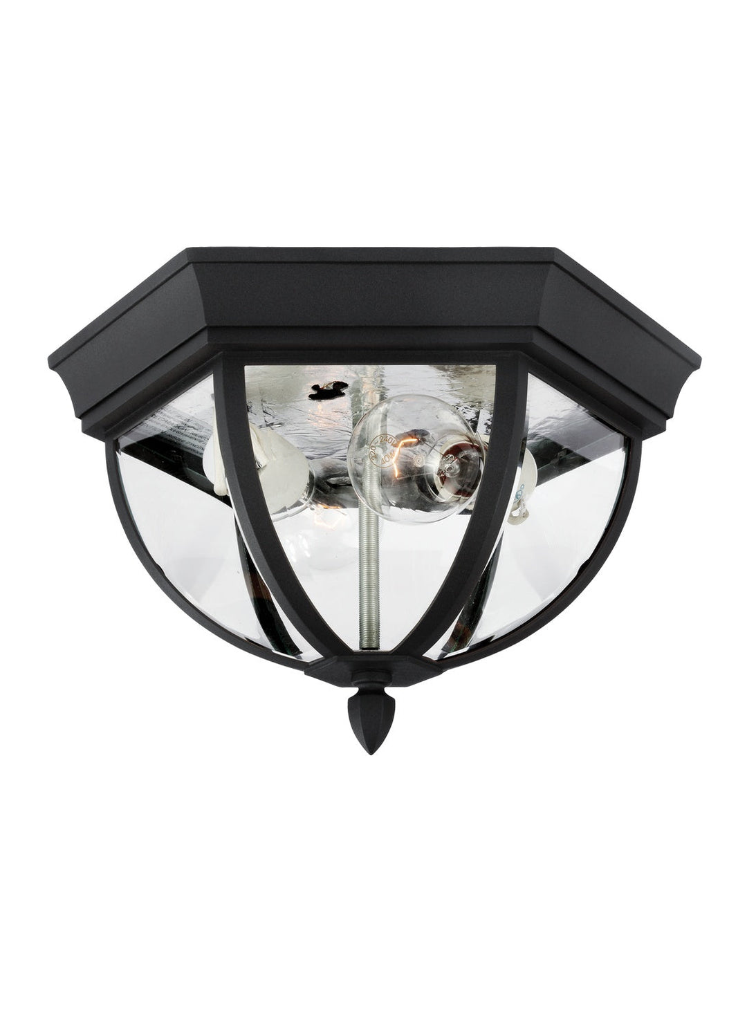 Generation Lighting. Two Light Outdoor Flush Mount