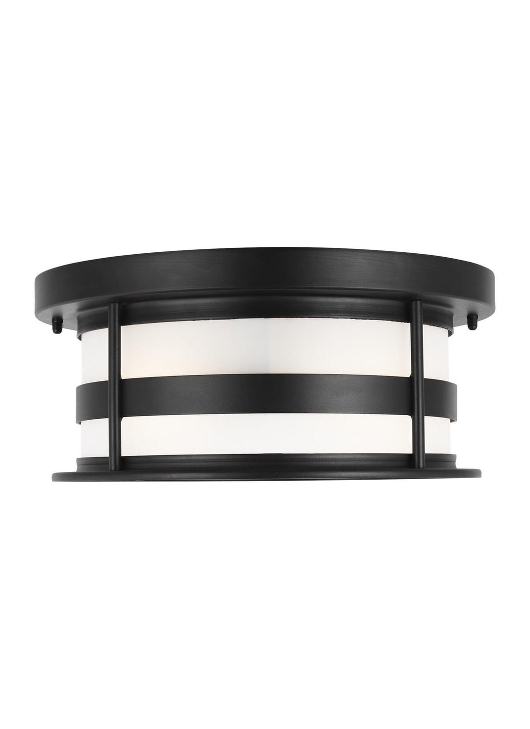 Generation Lighting. Two Light Outdoor Flush Mount