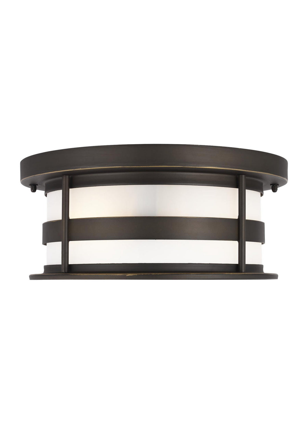 Generation Lighting. Two Light Outdoor Flush Mount
