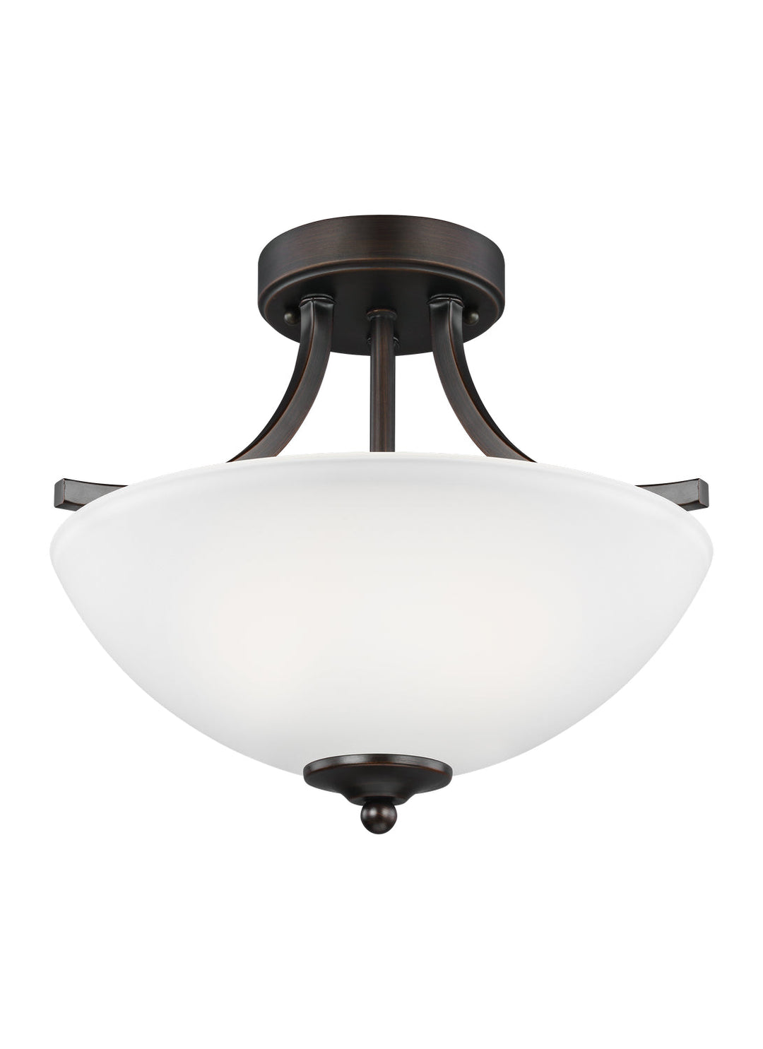 Generation Lighting. Two Light Semi-Flush Convertible Pendant
