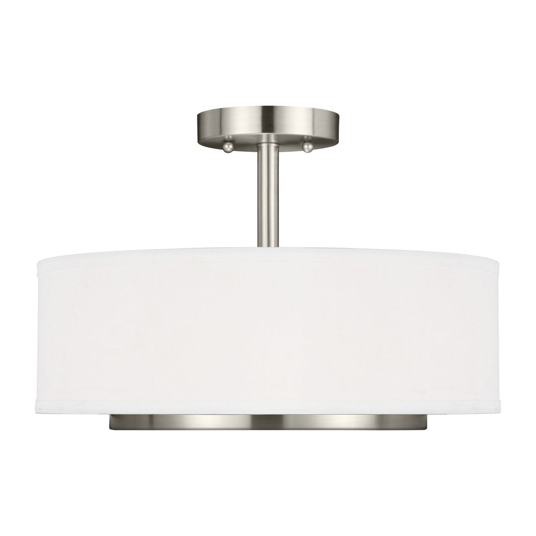 Generation Lighting. Two Light Semi-Flush Convertible Pendant