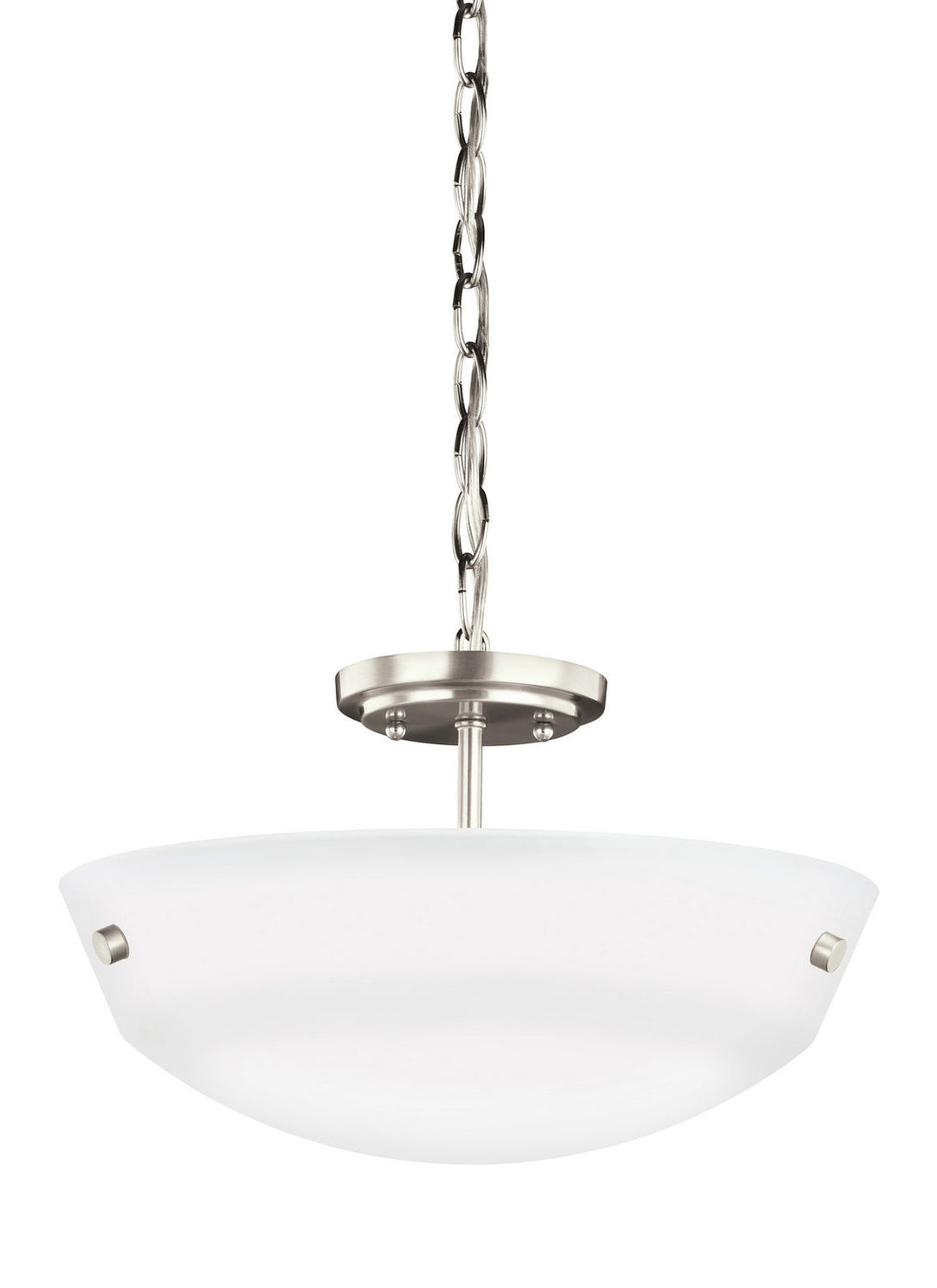 Generation Lighting. Two Light Semi-Flush Convertible Pendant