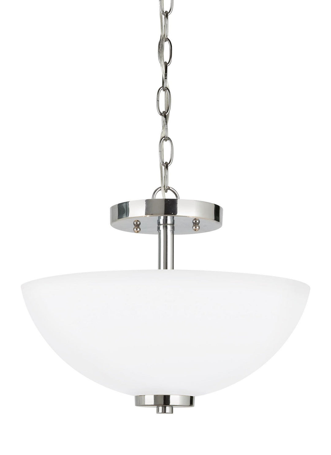 Generation Lighting. Two Light Semi-Flush Convertible Pendant